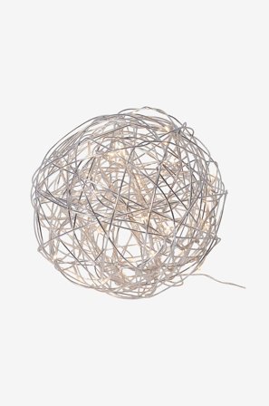 Star Trading - Ljusslinga Trassel 30 cm - Silver - Ljusslingor - Från Homeroom