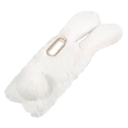 Fluffy Rabbit Samsung Galaxy A50 skal - Vit