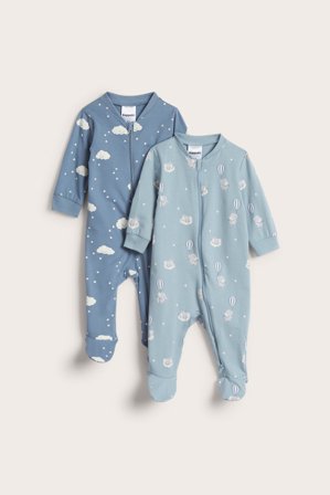 Kappahl | 2-pk. langermede pyjamaser Blå 44 | Blå