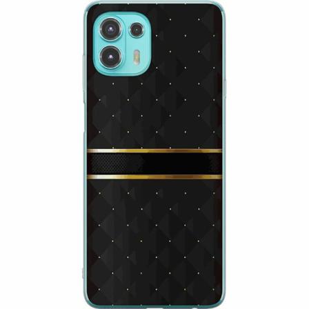 Motorola Edge 20 Lite Mjukt Skal - Golden Stripes