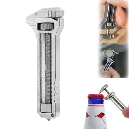 Multiværktøjsnøgle, titanium mininøgle, øloplukker, sømudtrækker, skydelære til reparationer, rygsækrejser, camping