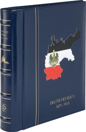 Tyske Rige 1871-1918 - PERFECT album med landenavn og kassette - Blåt i Cla