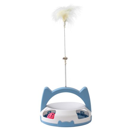 Multifunktionell Cat Feather Wand retas för inomhus katt svajande fjäder