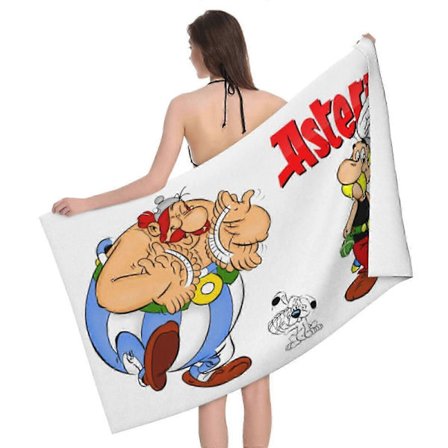 2025 x71 Asterix og Obelix Badehåndklæde Strandhåndklæde ds71