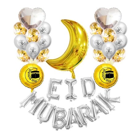 Eid Mubarak Balloner Bogstav Folieballoner 04 04