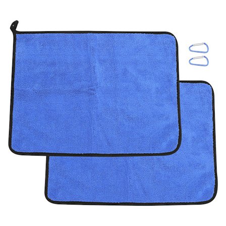 Bomuld Fiskeri Håndklæde Tykkelse Vandabsorption Dobbeltsidet Farve Håndklæde Fiskeri Tilbehør (Blå Grå)