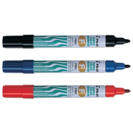 PILOT Märkpenna Super Color Marker permanent, fine, blå - Lyreco - Kontorsmaterial - Pennor - Märkpennor - Rund spets