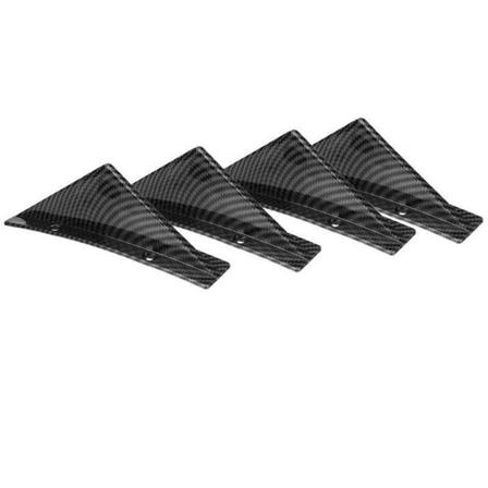 Shark Fins Bil Bakre Stötfångare Spoiler Wing Lip