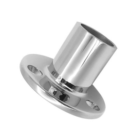 316 Rostfritt Stål 90 Graders Marin Handledare Beslag Runt Stolpe Rörfäste för 32 Diameter Rör