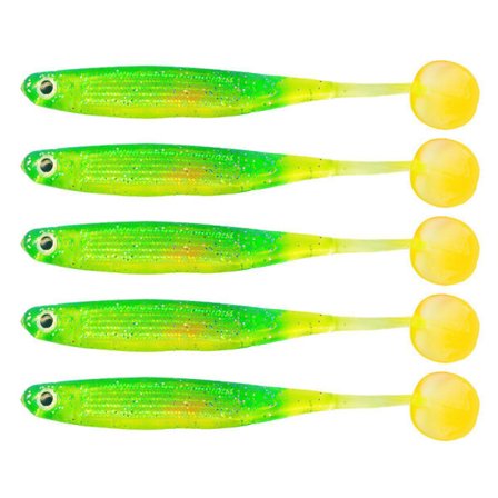 Fladen Glimmer Shimmer 10cm 5p Green Machine