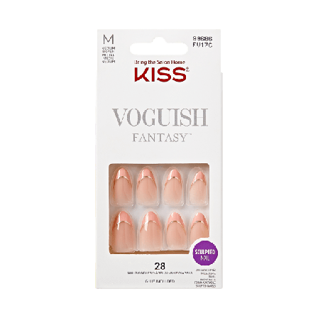 Kiss Voguish Fantasy French - Eclatant Lösnaglar & dekoration Unisex Svart 28 PCS