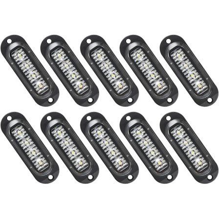 10X LED Sidemarkeringslys 12/24V LED Positionslys Trailer Sidelygte Wa