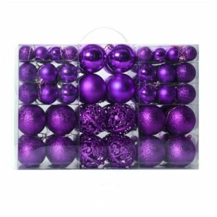 Julgranskulor Halloween Julgranskulor Set 100 st Lila LYCXAMES