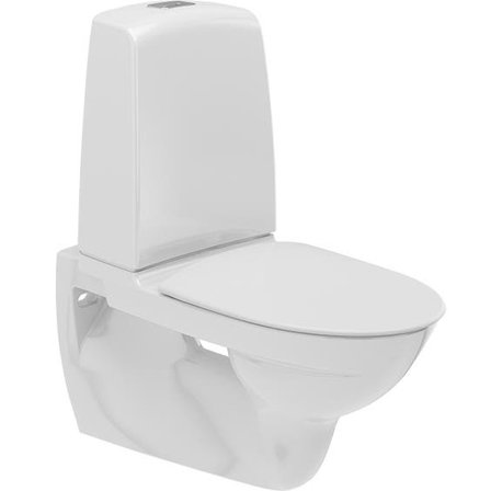 Ifö Spira 629309311 Toalettstol med hardt sete soft-close, Baderom