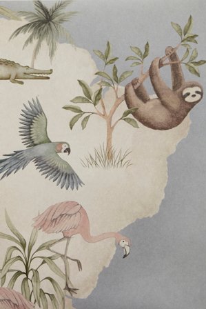 Newbie | Tapeta Little Explorer - Mural | Jasnoniebieski