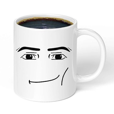 roblox kvinnes ansiktsuttrykk krus kreativ gutt keramisk frokost kaffe melkekopp (FMY)