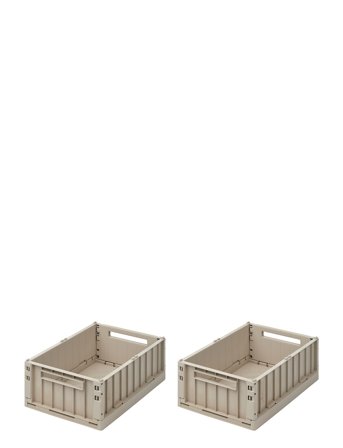 Liewood Weston Storage Box M 2-Pack - Cream - ONE SIZE