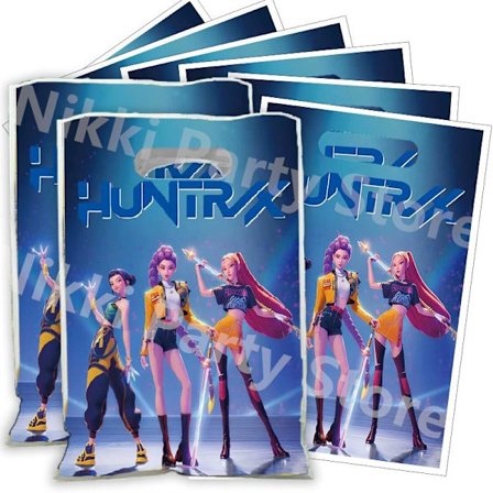 Kpop Demon Hunters festkasser - plastikgaveposer til slik, babyshowers og pigers fødselsdagsdekorationer