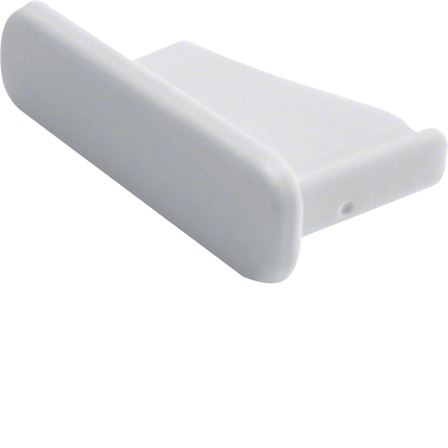 Hager KZN021 Endestykke hvit Til 1-polet skinne, Elfordeling & strømforsyning