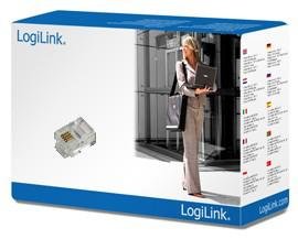 LogiLink Modular Plug for flat cables, RJ11 6P4C