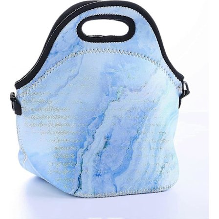 Neopren Madtaske Isolerede Håndtasker Madkasse Køletaske Til Skolebørn Teenagere Piger Kvinder (blå)