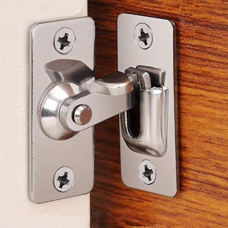 304 Rustfrit Stål 90 Graders Højre Vinkel Spænde Krog Lås Krog Til Skydedør