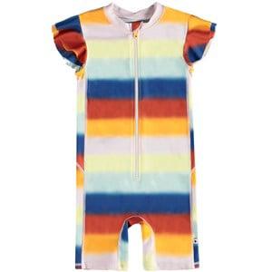 Molo Glowy Rainbow Nolu Sunsuit 92/98 cm - Swimwear and coverups - 92/98 cm - Blue