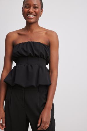 NA-KD Débardeur ample - Haut tube - Noir - XX-Small