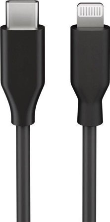 Goobay Lightning - USB-Cμ USB Cable. Black. 1.0m Factory Sealed