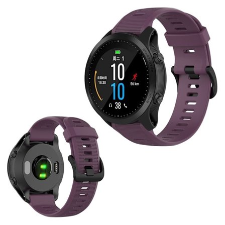 Garmin Forerunner 945 / Fenix 5 Plus / Approach S60 silikone urrem - Lilla