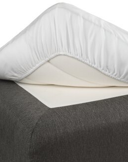 Strekklaken Sateng hvit Hvit