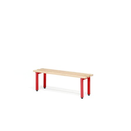 Changing room bench ELITE, 900x300x390 mm, beech, dark grey