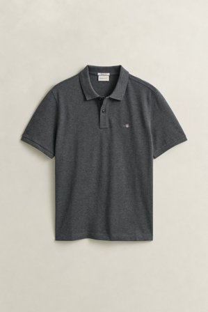 GANT Herren Regular Fit Piqué Poloshirt (S) Dunkelgrau