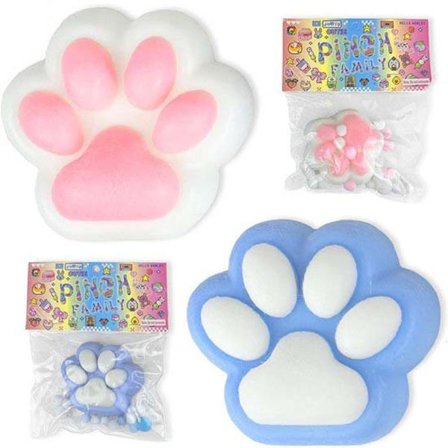 Mjuka tass kattleksaker 2-pack sensorisk stressreducerare för mammor barn med söt mochi-design korgfyllare present