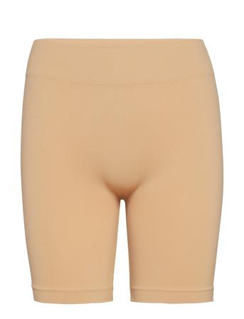 Decoy Seamless Shorts Lingerie Panties High Waisted Panties Beige Decoy*Betinget Tilbud
