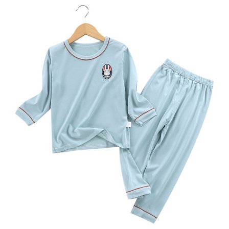 Flickor och pojkar pyjamas mysiga pyjamas flickor, S (blå)