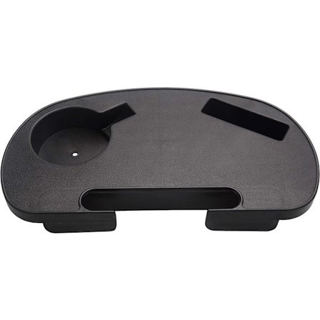 1 st Oval Zero Gravity Stol Mugghållare, Clip-on Sidofällbar Muggbord, Zero Gravity Lounge Stol Mugghållare Bricka med Mobiltelefonfack - Svart