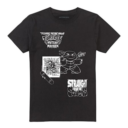 Teenage Mutant Ninja Turtles: Mutant Mayhem Unisex Vuxen Mono T-shirt