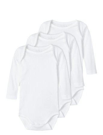 name it Nbnbody 3P Ls Solid Noos - White - 56