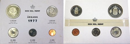 Danmark 1977 - Kgl. møntsæt