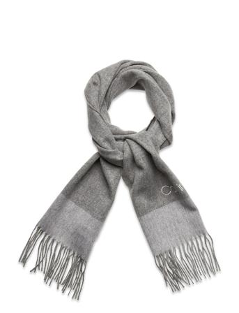 Block Scarf 35X180 Accessories Scarves Winter Scarves Harmaa Calvin Klein