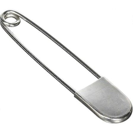 Tool Gadget Store Sikkerhetsnåler Store, 12,7 cm Sikkerhetsnåler, 10 stk. Sikkerhetsnåler Store i Rustfritt Stål, Sølv Store Kraftige XL 