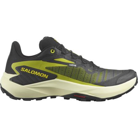 Salomon Men's Genesis Black / Sulphur Spring / Transparent Yellow Juoksukengät 40