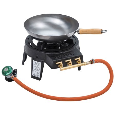 Hot wok Kaasupoltin 7 kW sis. säädin ja wokkipannu