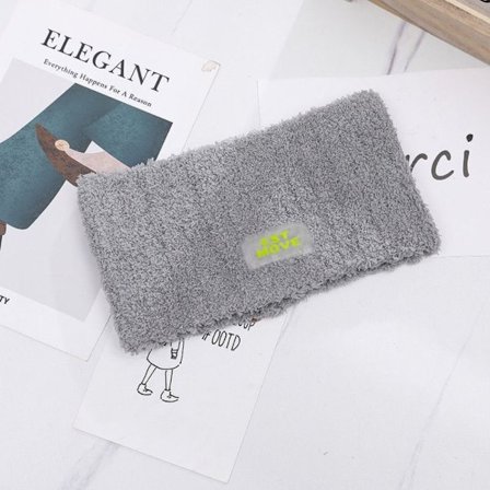 Stickade Pannband Dam Pannband Mössa GRÅ