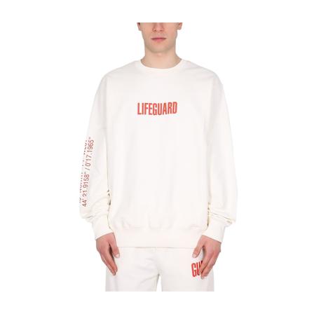 Helmut Lang - Tröjor - Vit - Herr - Storlek: M, Herr, Storlek: M