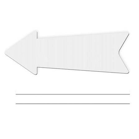 Tomt skilt med logo for hagen, DIY-korrugert plast med jordfeste