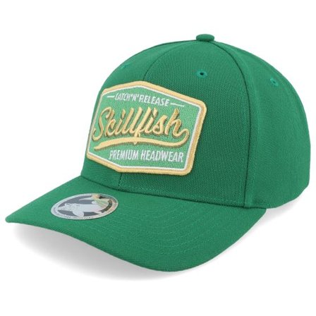 Skillfish - Grön adjustable Keps - Premium Fishing 514 Solid Kelly Adjustable @ Hatstore