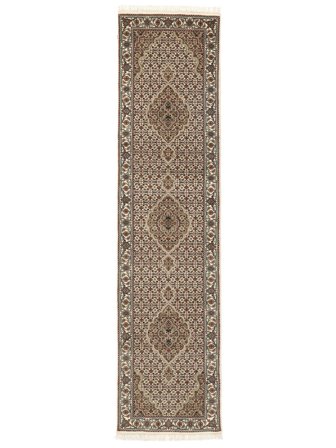 Tapis D'orient Tabriz Royal 77X310 De Couloir Marron/Orange (Laine, Inde)