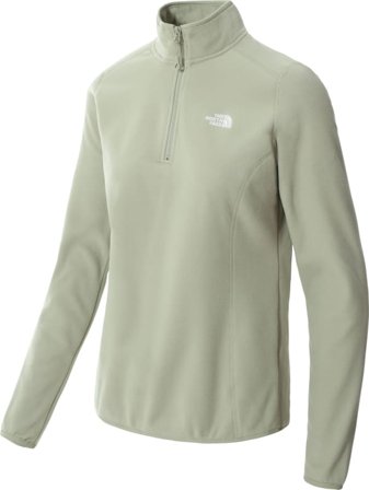 The North Face Women's 100 Glacier 1/4 Zip Fleece Women Mid layer tops Green S